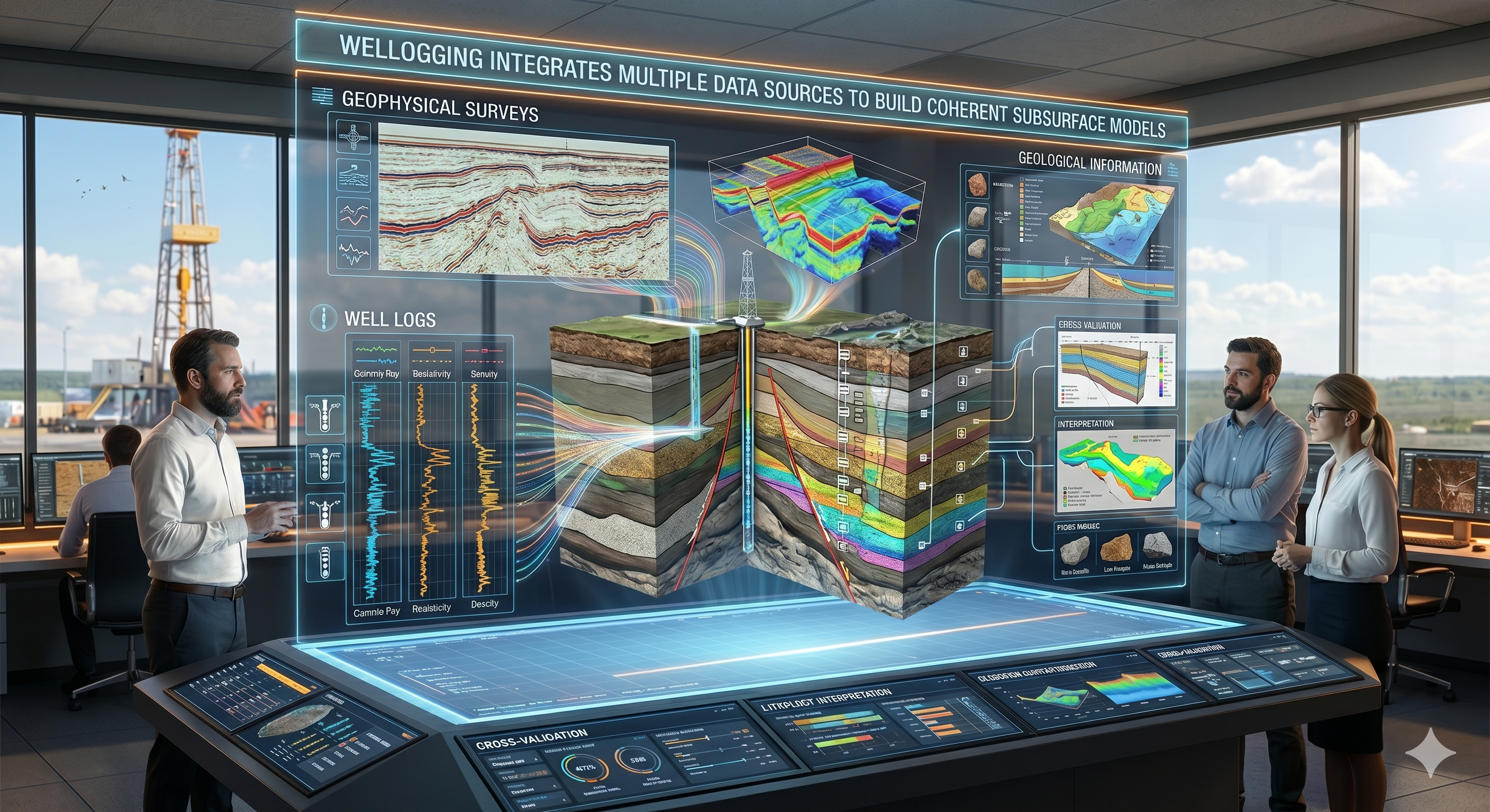 Interprétation et intégration des données de subsurface